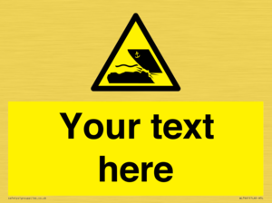 Custom Warning submerged objects in watercraft areas